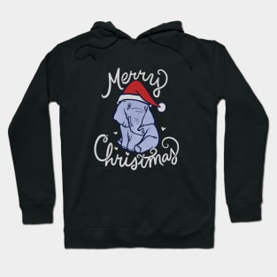 Merry Christmas Elephant Hoodie